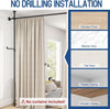 KELIXU No Drill Room Divider Curtain Rod Adjustable 4-10ft Tension Floor to Ceil