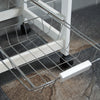 4 Tier Kitchen Basket Storage Trolley Rack Fruit Vegetable Organiser Shelf White