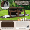 2-In-1 Pet Carrier Portable Cat & Dog Travel Crate Twin-compartment Pet Kennel