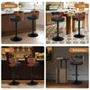 ALFORDSON 2x Bar Stool Swivel Wooden Backrest Gas Lift Dining Kitchen Pub Chair