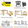 Round Nesting Coffee Table Set of 2 End Table Center Table with Storage Drawers