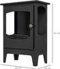 Freestanding Ethanol Fireplace Indoor Burner 1.2L Tank 3Hrs Flame Heater