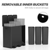 3 x 20L Triple Kitchen Bin Pedal Bin for Recycling and Waste, Black