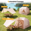 Inflatable Camping Tent for 4-6 People Portable Blow up Tent Pump Doors Outdoor