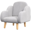 ZONEKIZ Kids Armchair Toddler Sofa Chair Cloud-Shaped for 1.5-3 Years Grey