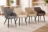 Velvet Dining Chairs Padded Set of 1/2 Metal Legs Kitchen Home Office Multicolor