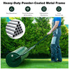 Metal Lawn Roller Push/Tow-Behind 113L Water/Sand-Filled Sod Roller Green