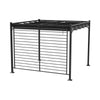 3 x 2.8m Pergola with Retractable Roof & Hollow Shade Garden Canopy Patio Gazebo
