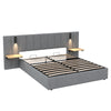Upholstered Bed With Storage, Ottoman Bed Frame King Size Storage Bed 5ft Grey