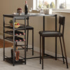 Counter Height Bar Stools Set of 2/4, Modern Faux Leather Bar Chairs with Back