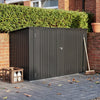 Triple Wheelie Bin Storage Shed Outdoor Rubbish Screen Metal Garden Cabin Shed A