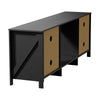Electric Fireplace With TV Stand Unit Cabinet LED Fire Heater Flame Living Room