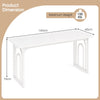 Dining Table for 6-8 People 160cm Rectangular Farmhouse Kitchen Table