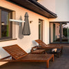 Wall Mounted Cantilever Umbrella Garden Patio Tilting Sunshade Parasols