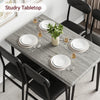Dining Table Set with 2/4 Chairs, Modern Design for Kitchen, Home, Patio, Garden