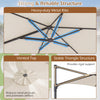 Large Offset Hanging Umbrella w/ 360° Rotation