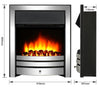 Electric Fire and Surround, Coal Effect & Mood Light – Endeavour New Cayton