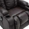 CAESAR DUAL MOTOR RISER RECLINER LEATHER MOBILITY ARMCHAIR MASSAGE HEATED CHAIR