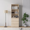 3 Tier Bookcase with Shelving Drawers for Storage Bookshelf Living Room Office