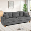3/4 Seater Corduroy Sofa Jumbo Cord Modern Sofa Couch Seats with 2 Pillows Soft