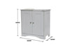 Bathroom Under Sink Cabinet Basin Storage Cupboard Vanity Unit