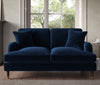Brand new Set of soft lounge furniture Navy Velvet 3+2+love seat with footstool