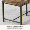 200 x 60cm Extra Long Computer Desk, Industrial Rectangular Double Office Desk