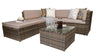 Signature Weave Stella Garden Brown Outdoor Modular Corner Sofa Set RRP £899
