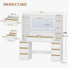 Dressing Table With Led Mirror Drawers Set Makeup Desk Vanity Table Lights