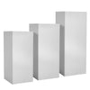 Square Metal Plinth Cylinder Dessert Pedestal Wedding Cake Flower Display Stand