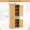 Freestanding Kitchen Accent Storage Cabinet w/Adjustable Shelves