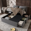 Ottoman Bed 4ft6 Double Upholstered Storage Bed Frame with Headboard & 3 Drawers