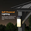 3.6 x 4.3m Hardtop Gazebo Galvanized Steel Double Roof w/ 4 LED Lights,Curtains