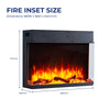 Wall Mounted Electric Fire with Log & Crystal Fuel Bed - Endeavour Fires Haxby
