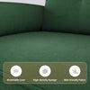 2-Seater Sofa Small Fabric Couch Armrest Side Pocket Modern Living Room