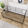2-in-1 Sofa Bed Single Size Daybed Single Platform Bed w/ Arms & Back
