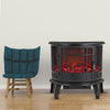 Electric Fireplace Log Burning Flame Effect Stove Fire Heater Thermal Wood 1800W