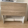 Extendable Folding Dining Table Space Saving Drop Leaf Desk Workstation Home