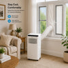 EMtronics 9000BTU Portable Air Conditioner Dehumidifier Fan and Window Vent Kit