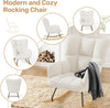 Rocking Chair Armchair Nursing Seat with High Backrest Lounge Chair for Bedroom