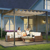 Pergola Patio Sun Shelter Grape Tent Retractable Canopy Refurbished