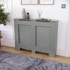 White Radiator Cover MDF Small Large Modern Wood Slat Grill Cabinet Furniture
