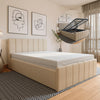 Luxury Plush Velvet Ottoman Bed Frame with Gas Lift Storage, Double & King Sizes