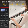 ♬Mustar 88 Key Semi Weighted Digital Piano Portable Keyboard Stool Chair