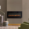 50 Inch Electric Wall Fireplace with 9 LED Flame Effect Timer Remote Home Heater