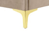 Velvet EU Super King Size Bed Taupe LIMOUX