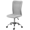 Vinsetto Mesh Back Armless Office Chair with Adjustable Height, Wheels Grey