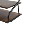 3 Tiers Metal Frame Shoe Rack Storage Organizer Wooden Footwear Stand Shelves UK