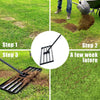 Lawn Leveling Rake 100cm x 25cm Level Lawn Tool with 79" Steel Extended Handle