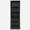 3 Tier Bookcase with Shelving Drawers for Storage Bookshelf Living Room Office